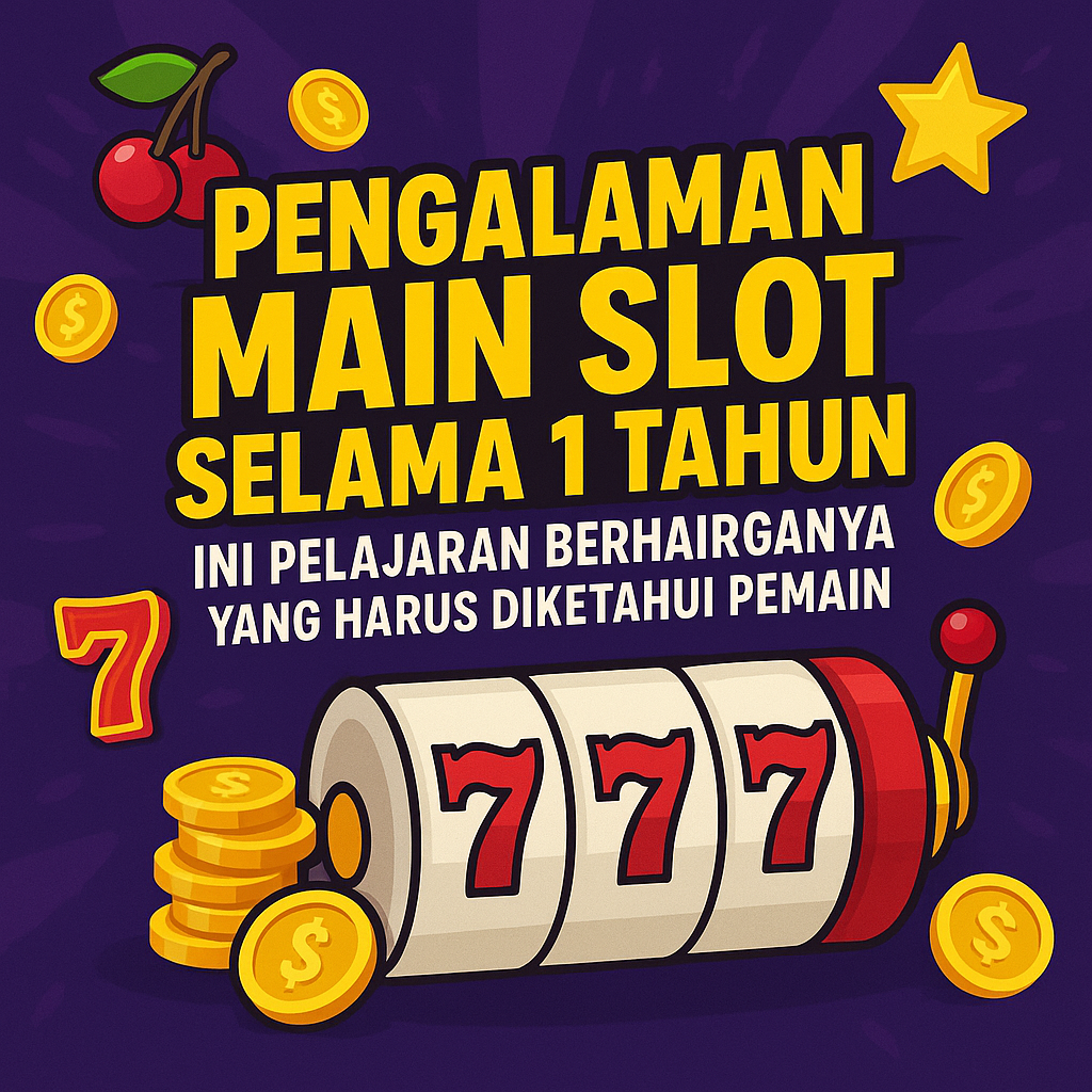 Pengalaman Main Slot Selama 1 Tahun, Ini Pelajaran Berharganya yang Harus Diketahui Pemain